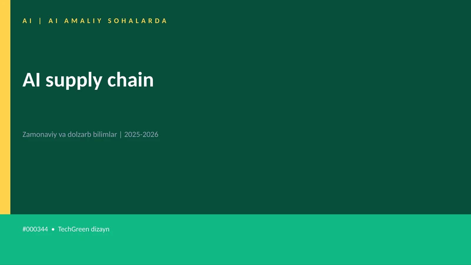 AI supply chain