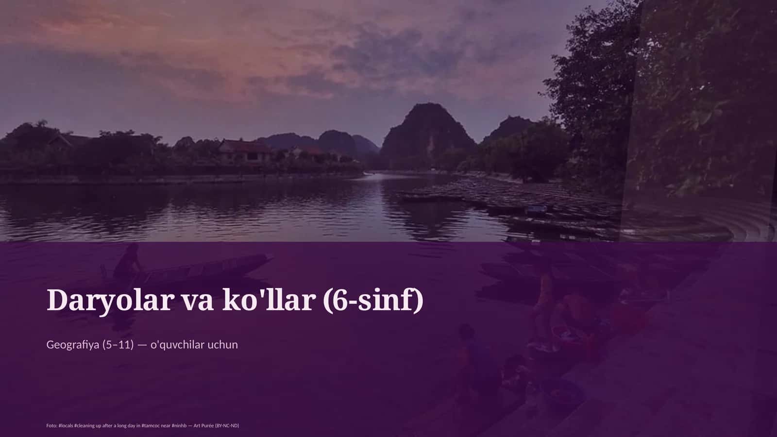 Daryolar va ko'llar (6-sinf)