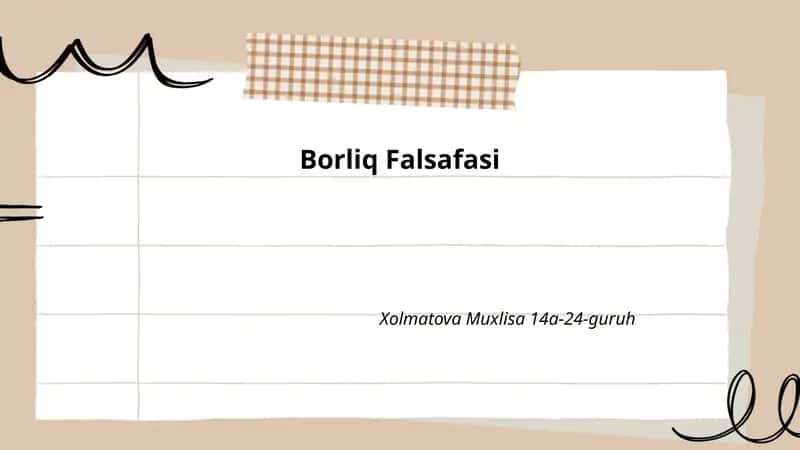 Borliq Falsafasi