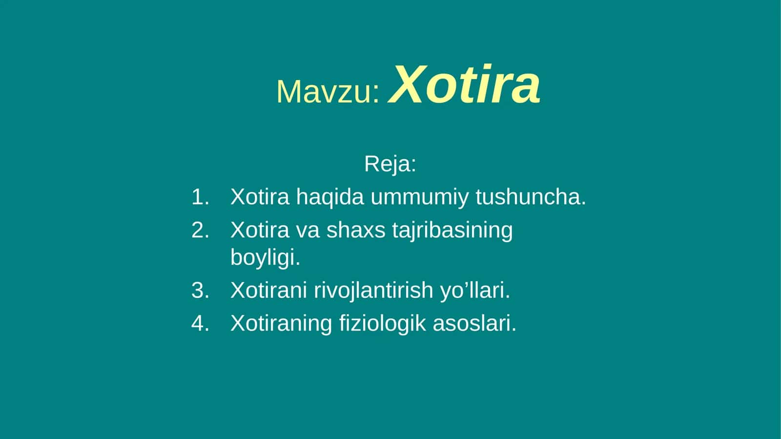 xotira