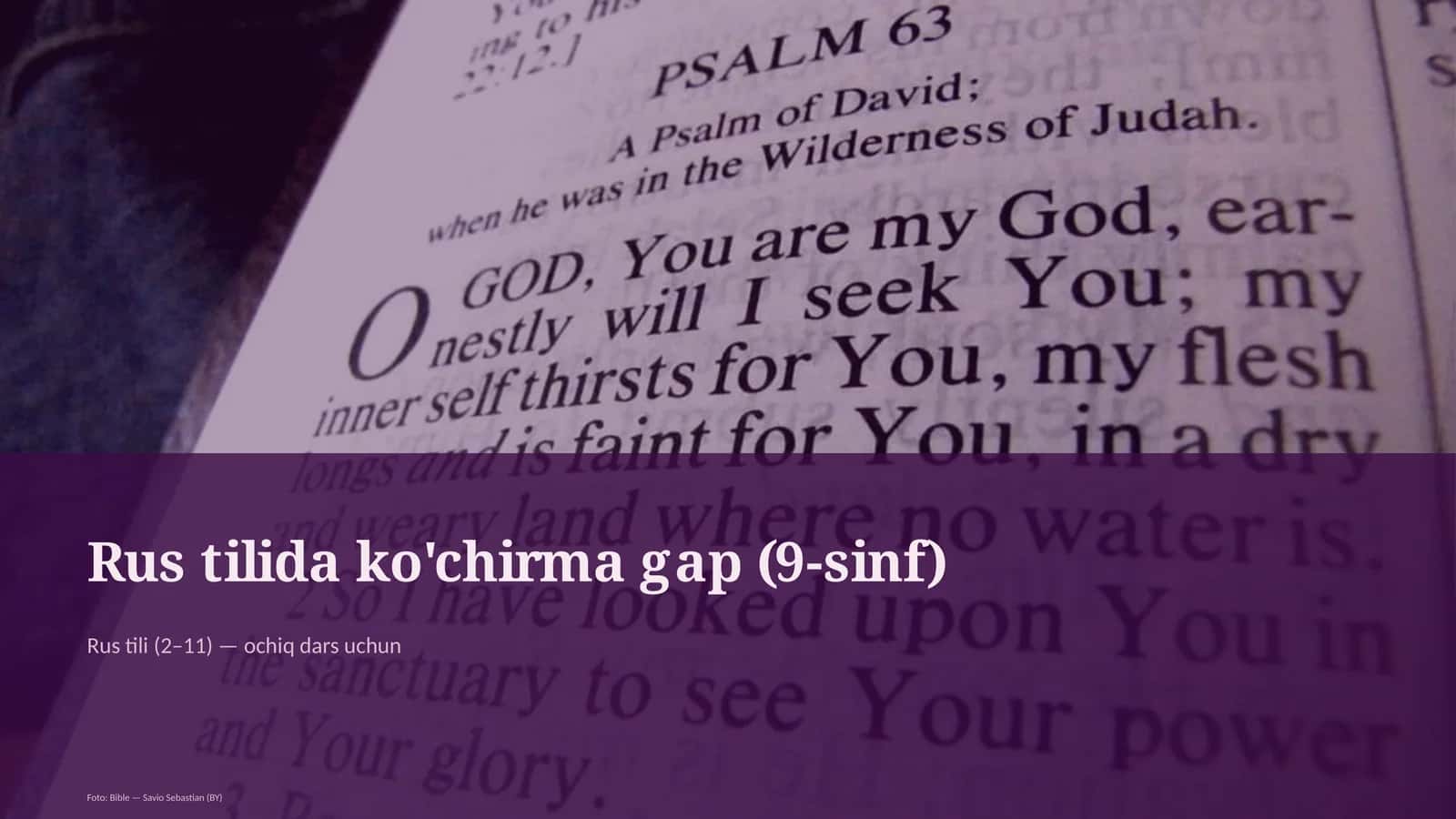 Rus tilida ko'chirma gap (9-sinf)