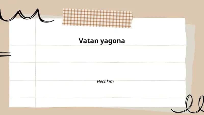 Vatan Haqida Umumiy Tushunchalar
