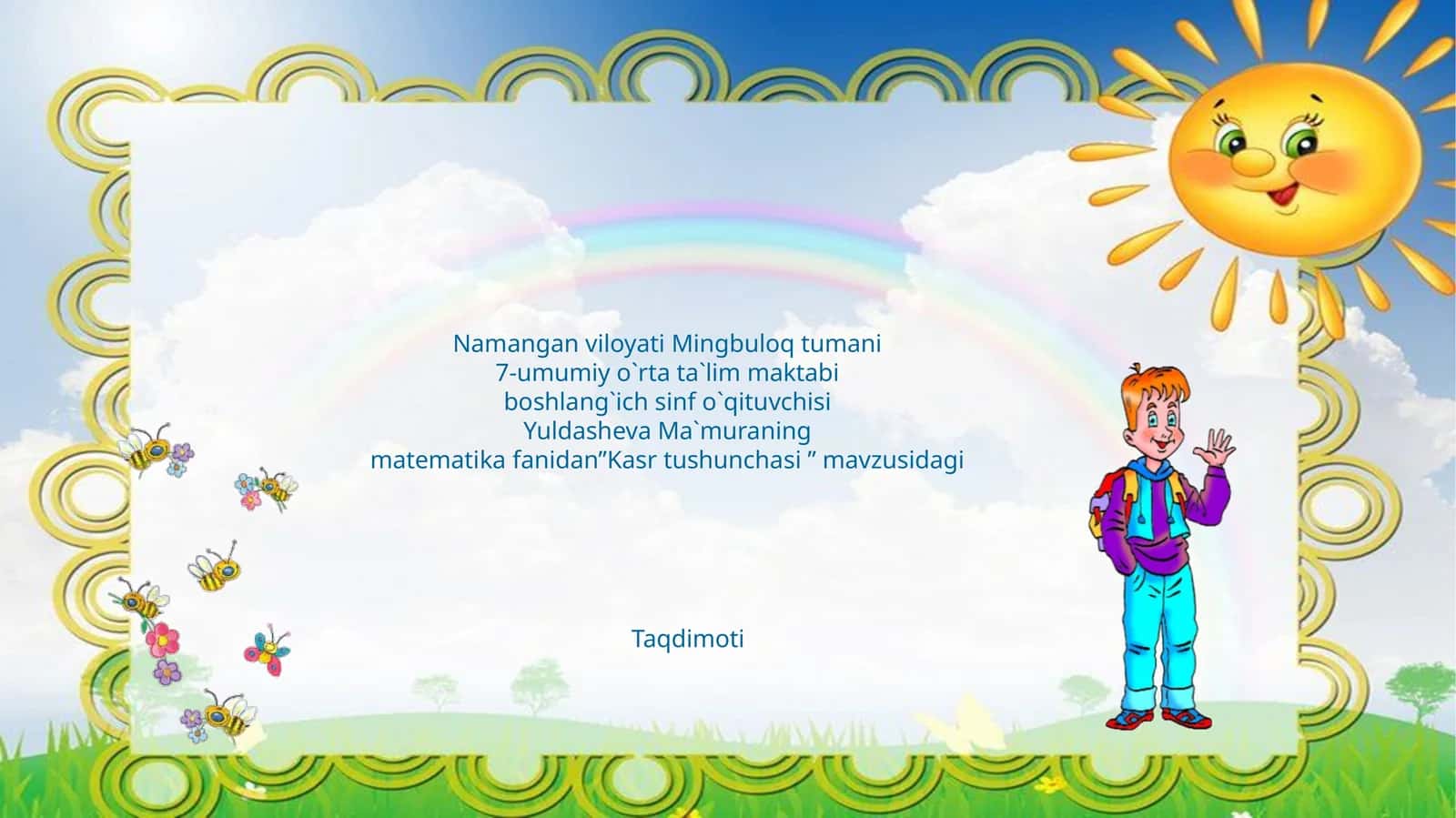 Kasr tushunchasi Taqdimoti