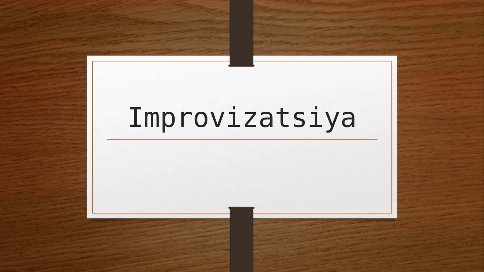 imrovizatsiya