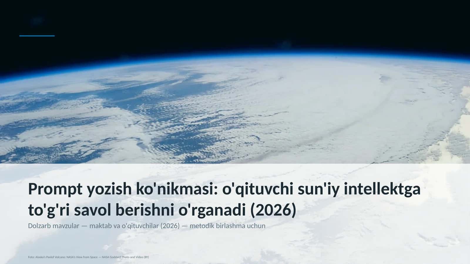 O'qituvchi sun'iy intellektga to'g'ri savol berishni o'rganadi