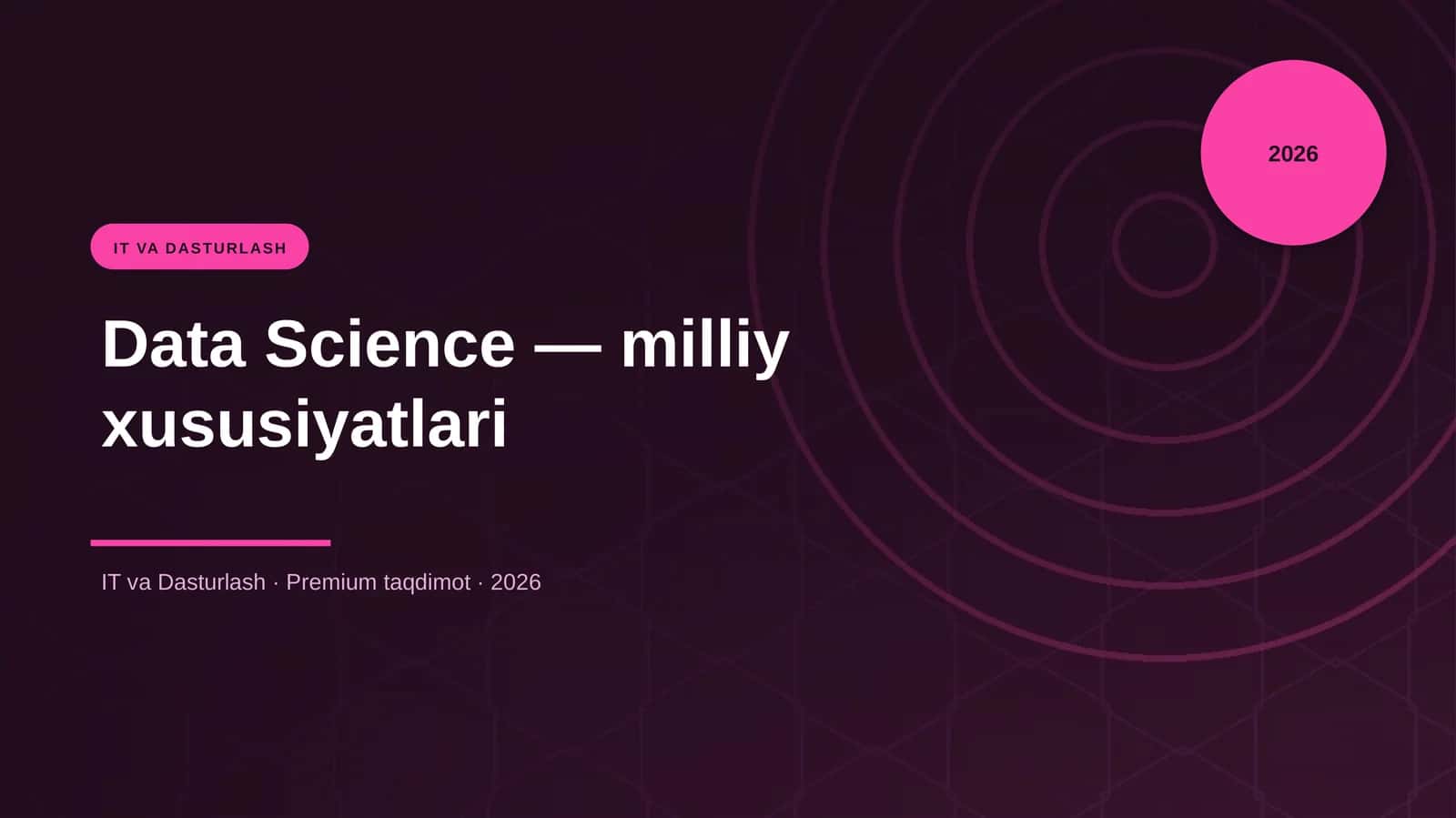 Data Science — milliy xususiyatlari