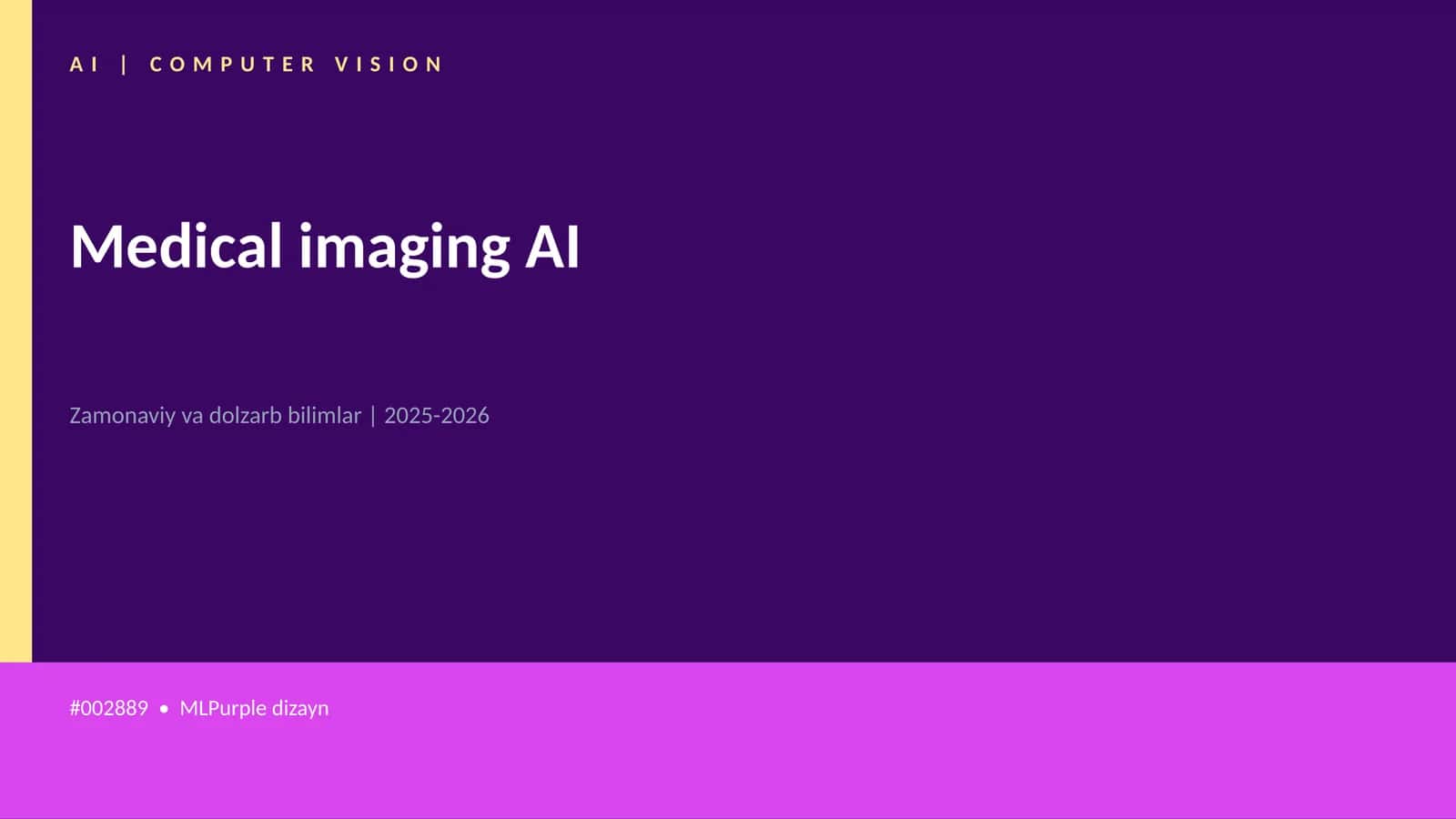 Medical imaging AI