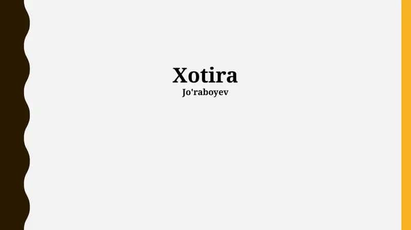 Xotira