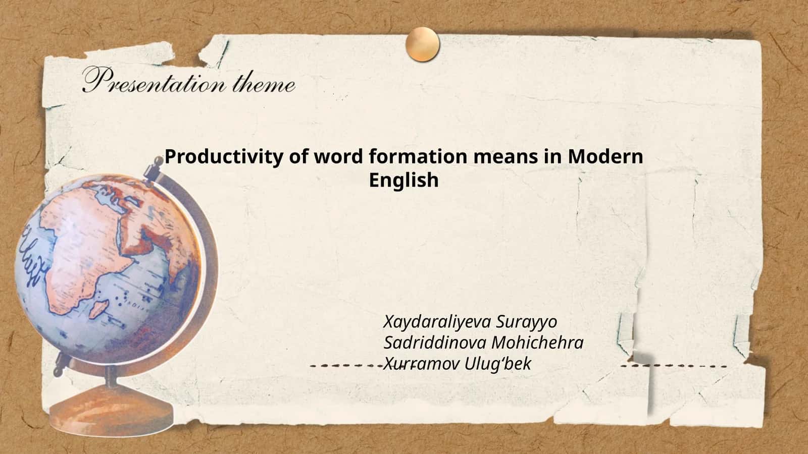 Productivity of word formation means in Modern English