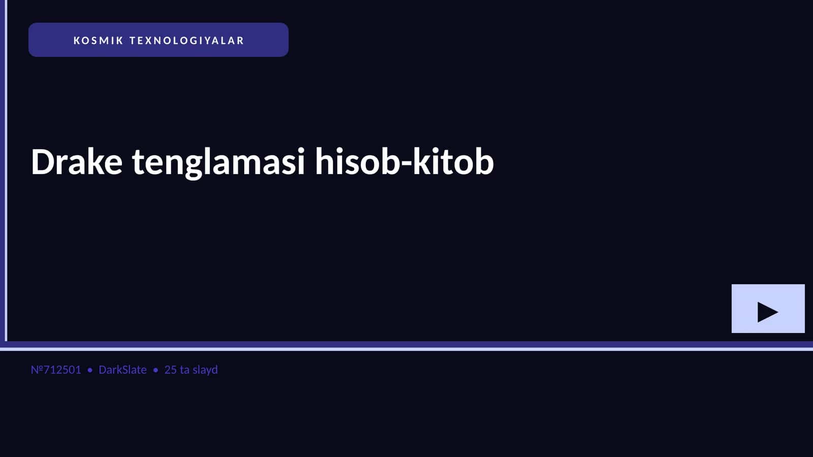 Drake tenglamasi hisob-kitob