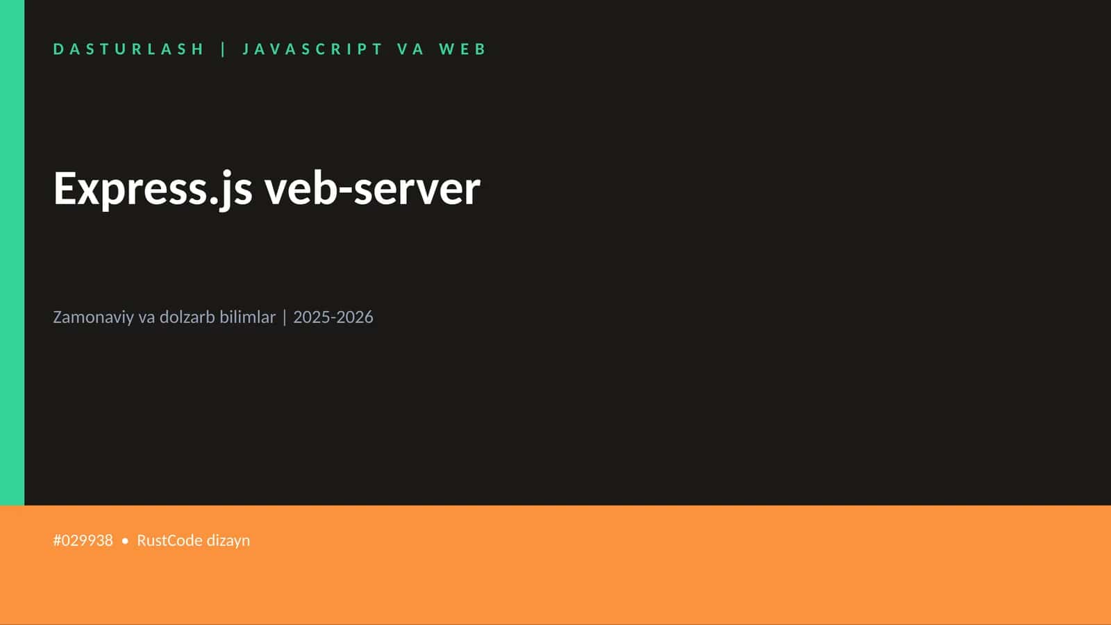 Express.js veb-server