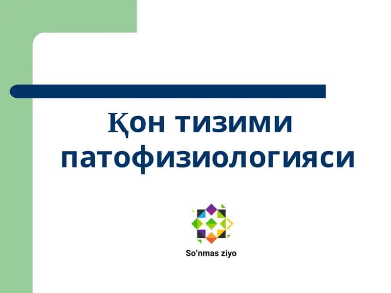 Қонтизими патофизиологияси