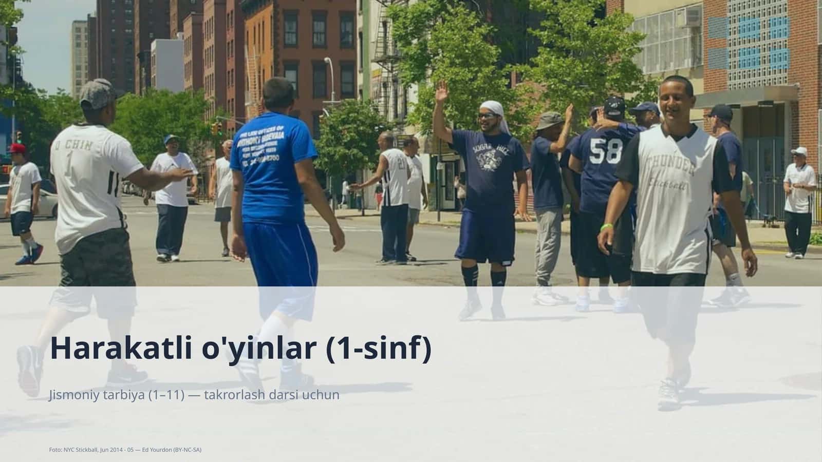 Harakatli o'yinlar (1-sinf)