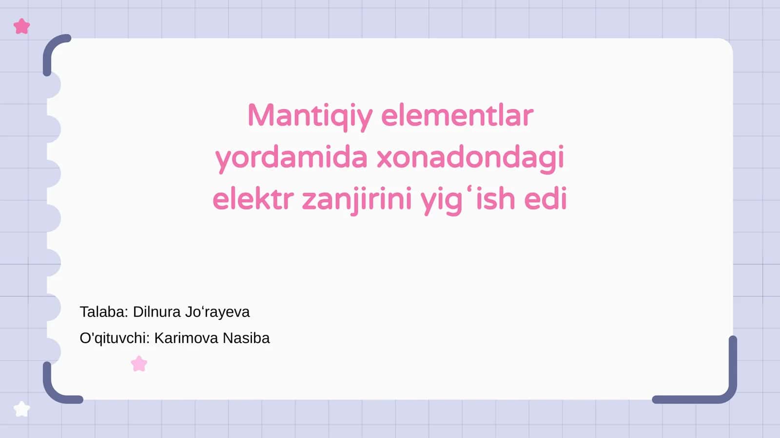 Mantiqiy Elementlar