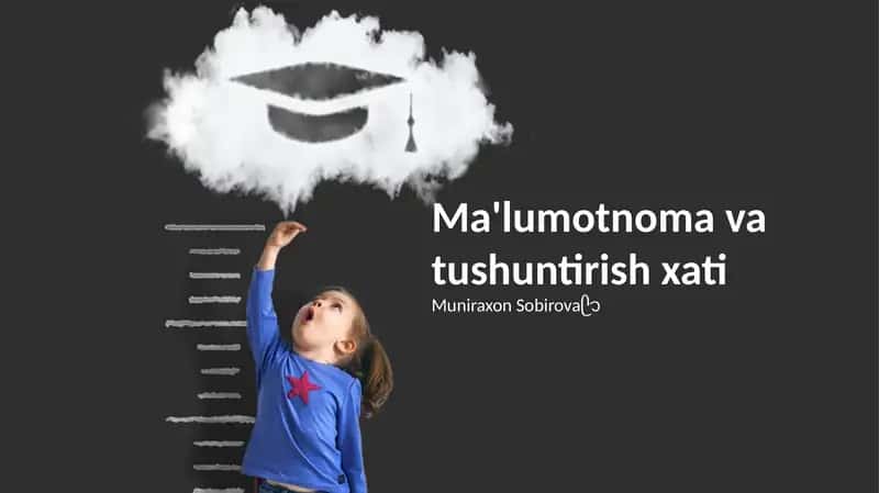 Tavsiyanoma va Tushuntirish Xati