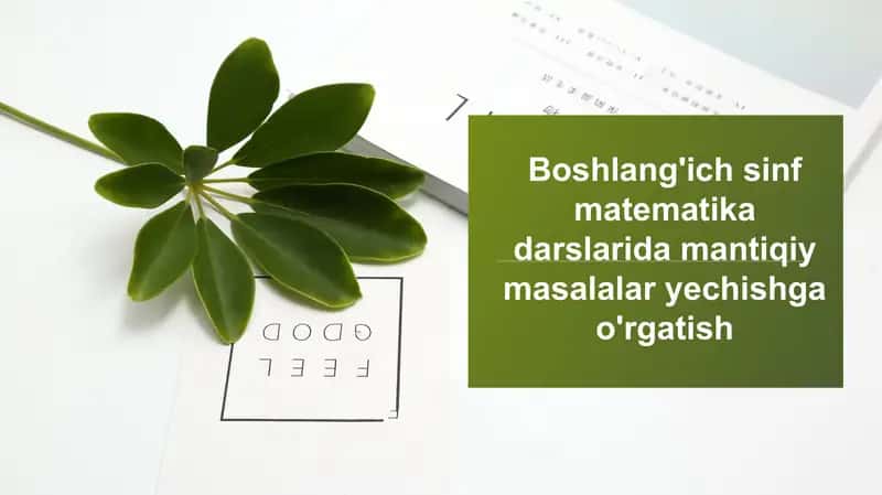 Mantiqiy masalalar yechishga o'rgatish