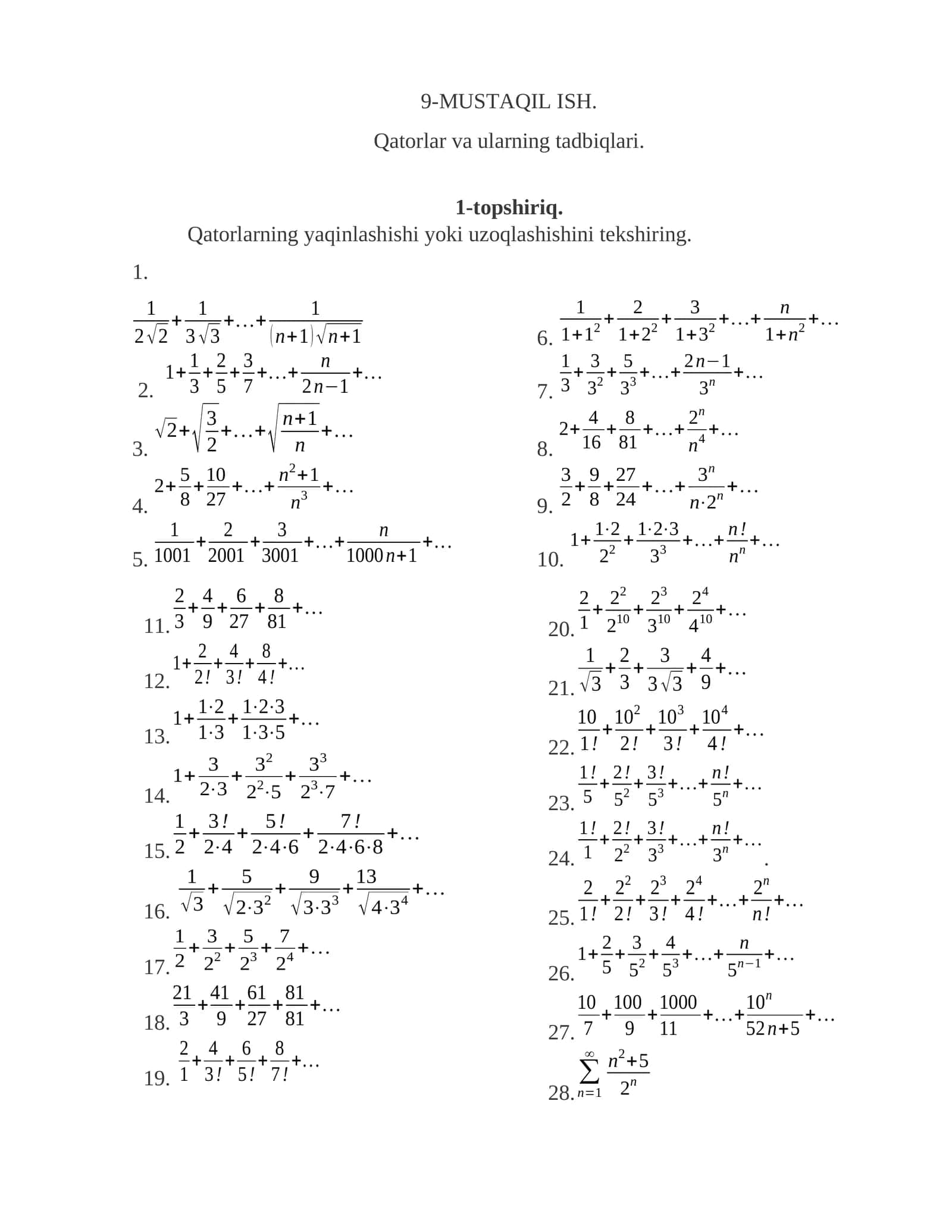 9-MUSTAQIL ISH