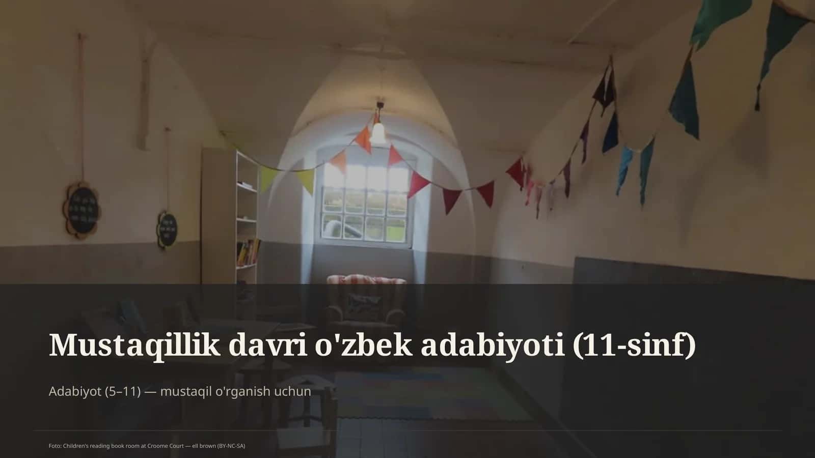 Mustaqillik davri o'zbek adabiyoti (11-sinf)