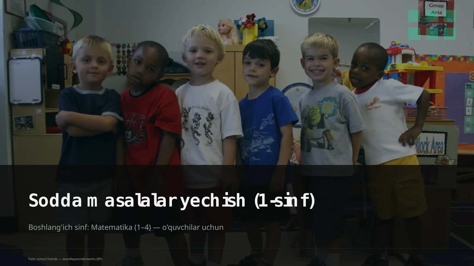 Sodda masalalar yechish (1-sinf)