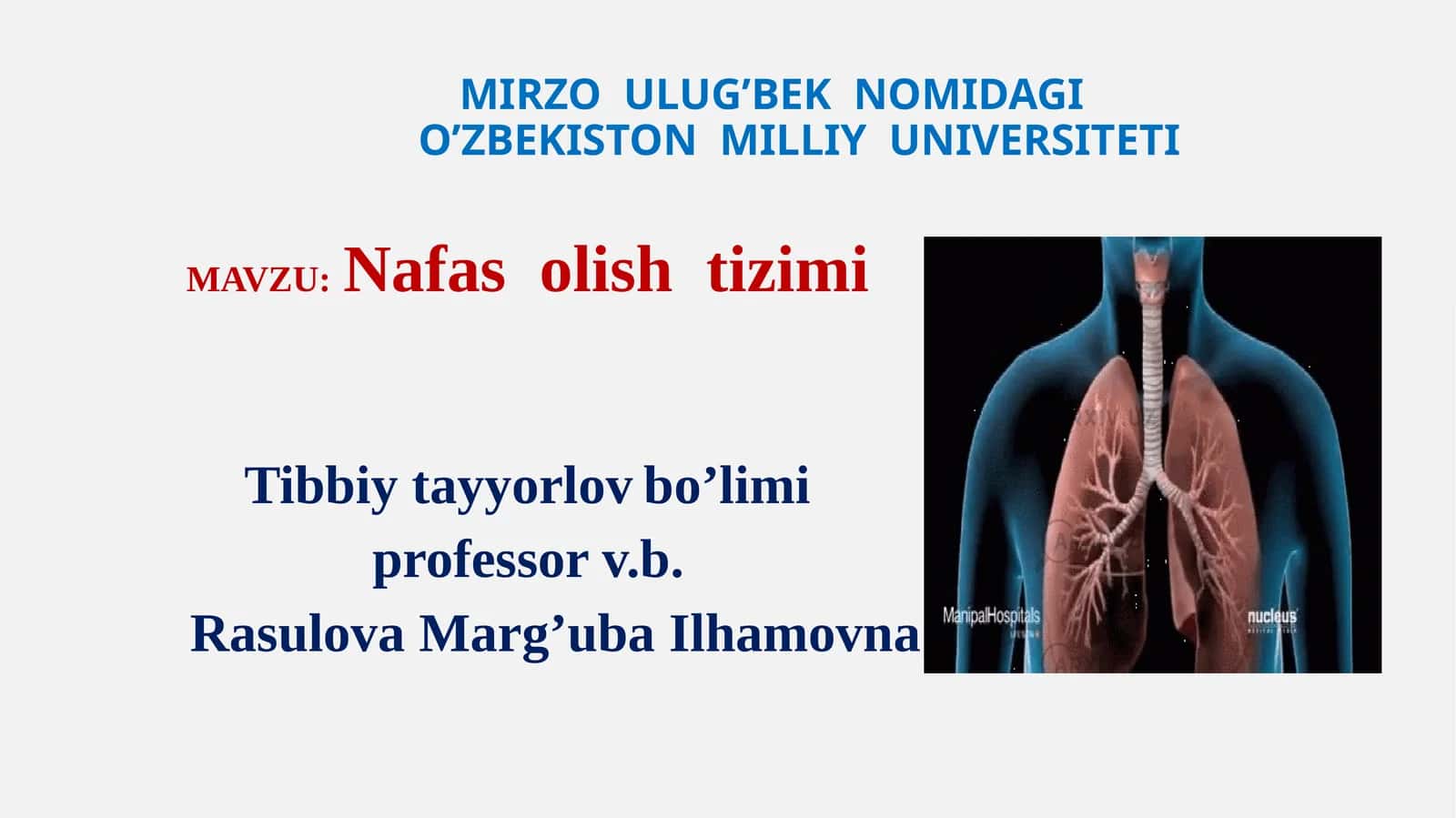 Nafas olish tizimi