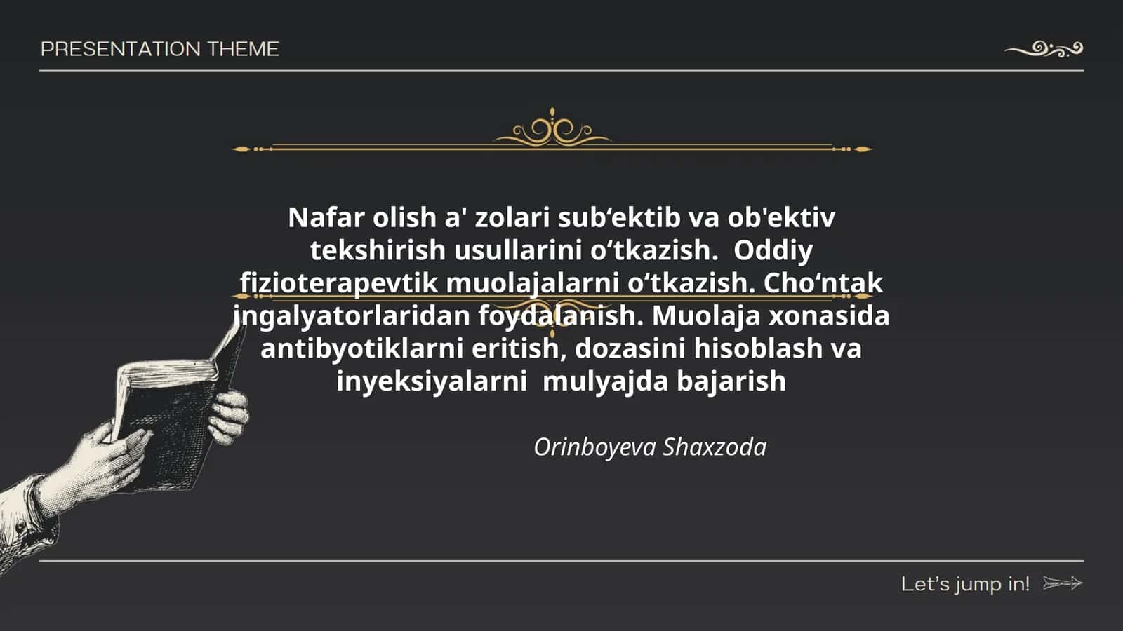Orinboyeva Shaxzoda