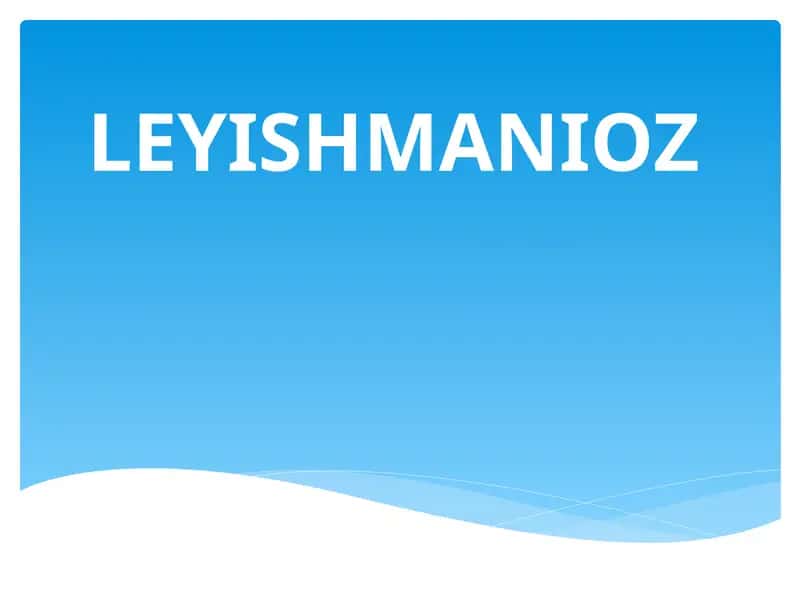 LEYISHMANIOZ