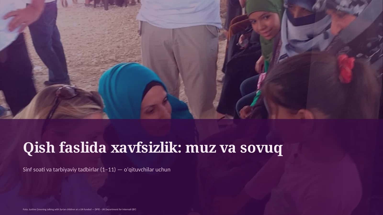 Qish faslida xavfsizlik: muz va sovuq