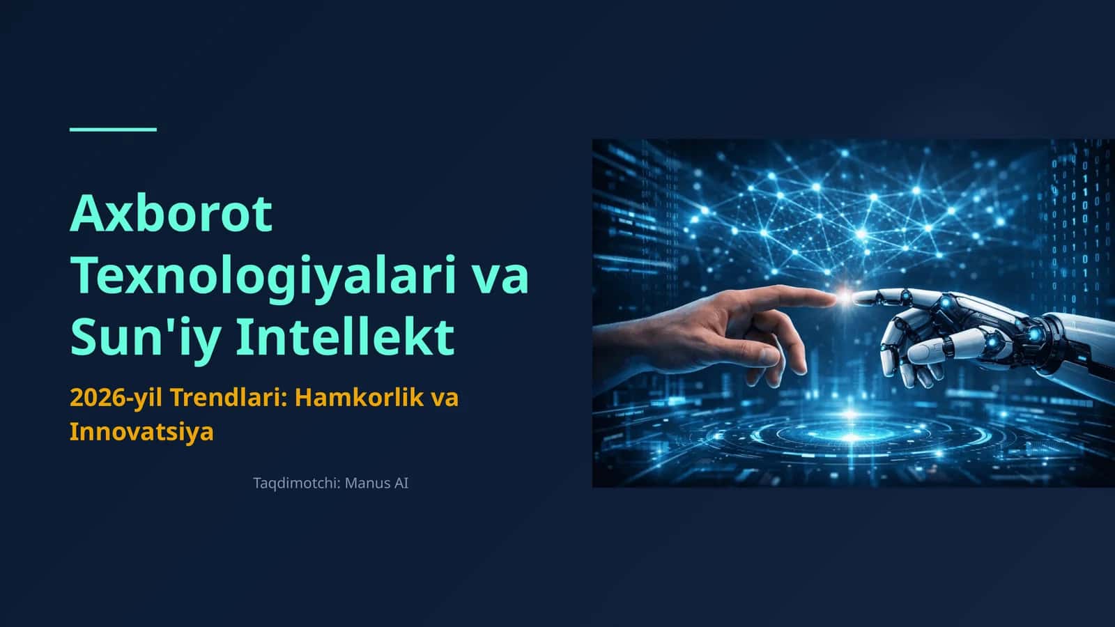 Axborot Texnologiyalari va Sun'iy Intellekt