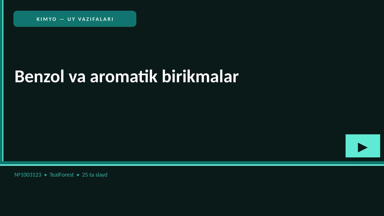 Benzol va aromatik birikmalar