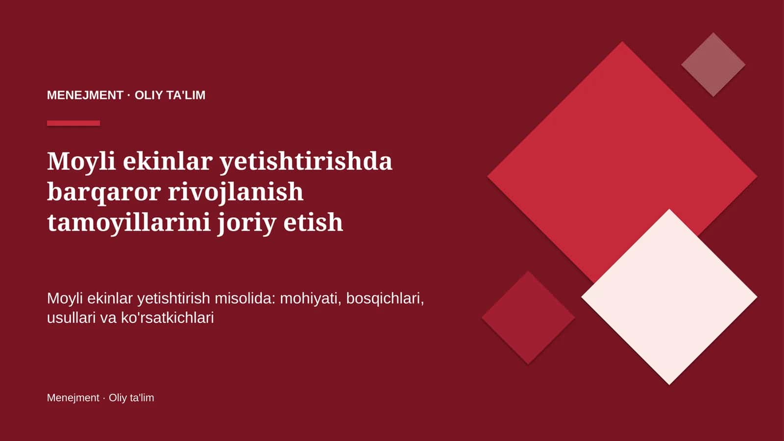 moyli ekinlar yetishtirishda barqaror rivojlanish tamoyillarini joriy etish 7700