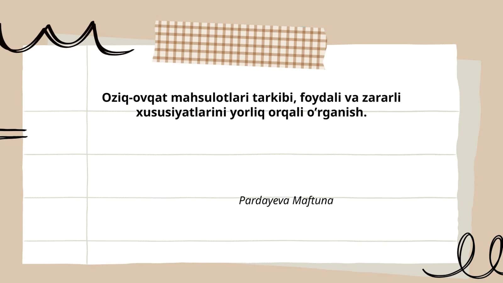 Oziq-ovqat mahsulotlari tarkibi