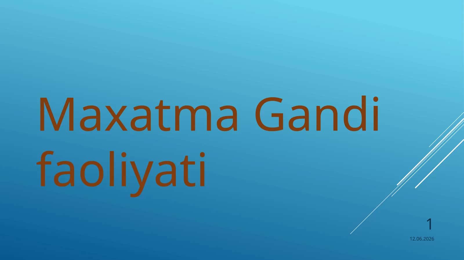 Maxatma Gandi faoliyati