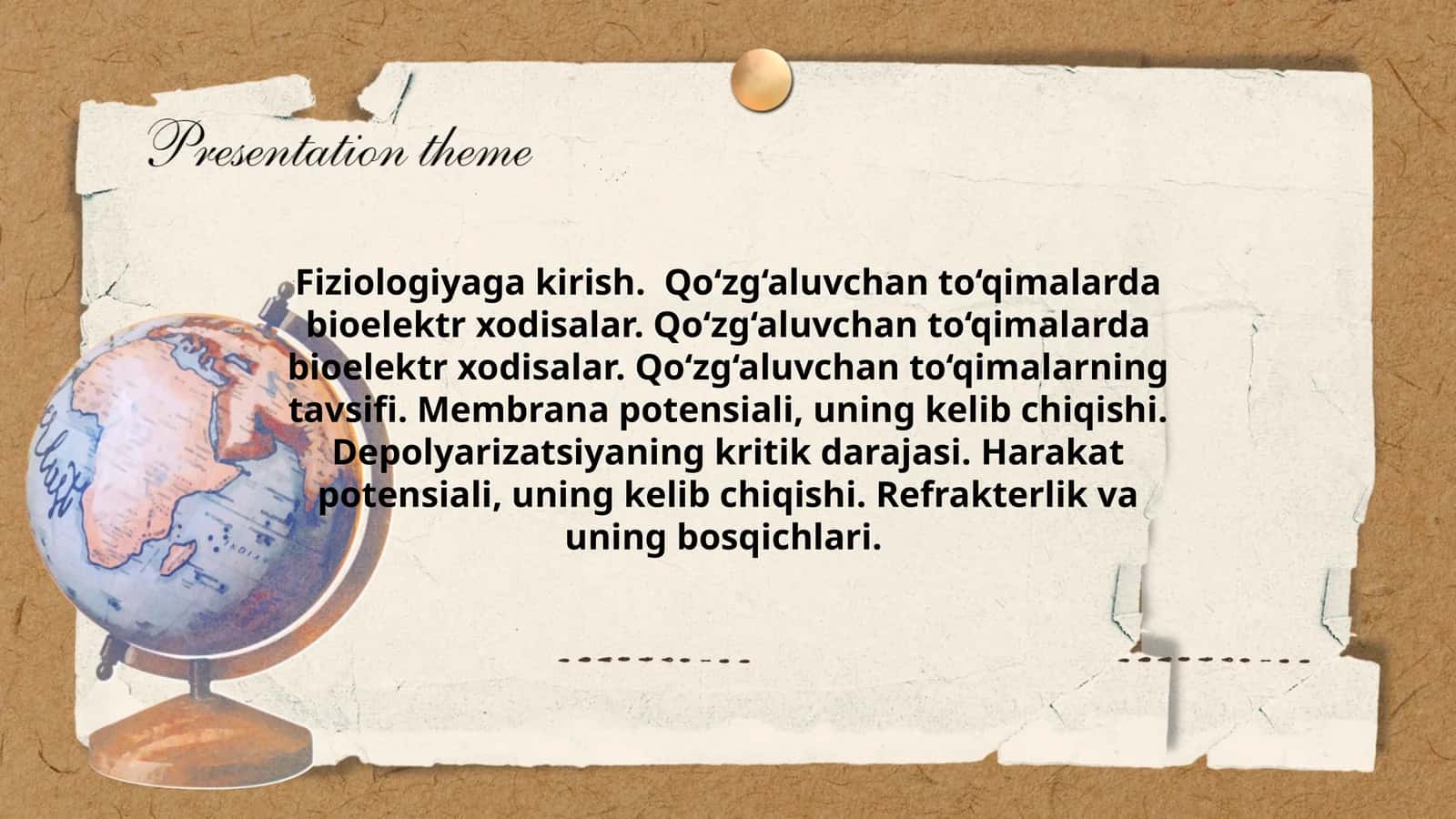 Fiziologiyaga kirish