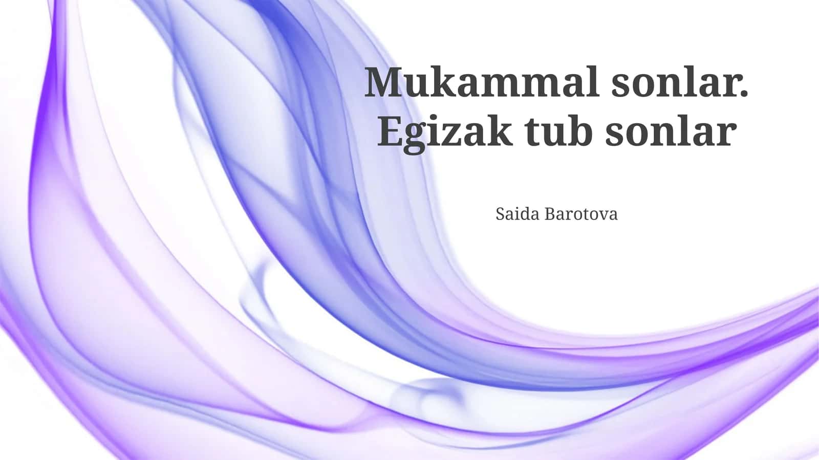 Mukammal sonlar. Egizak tub sonlar