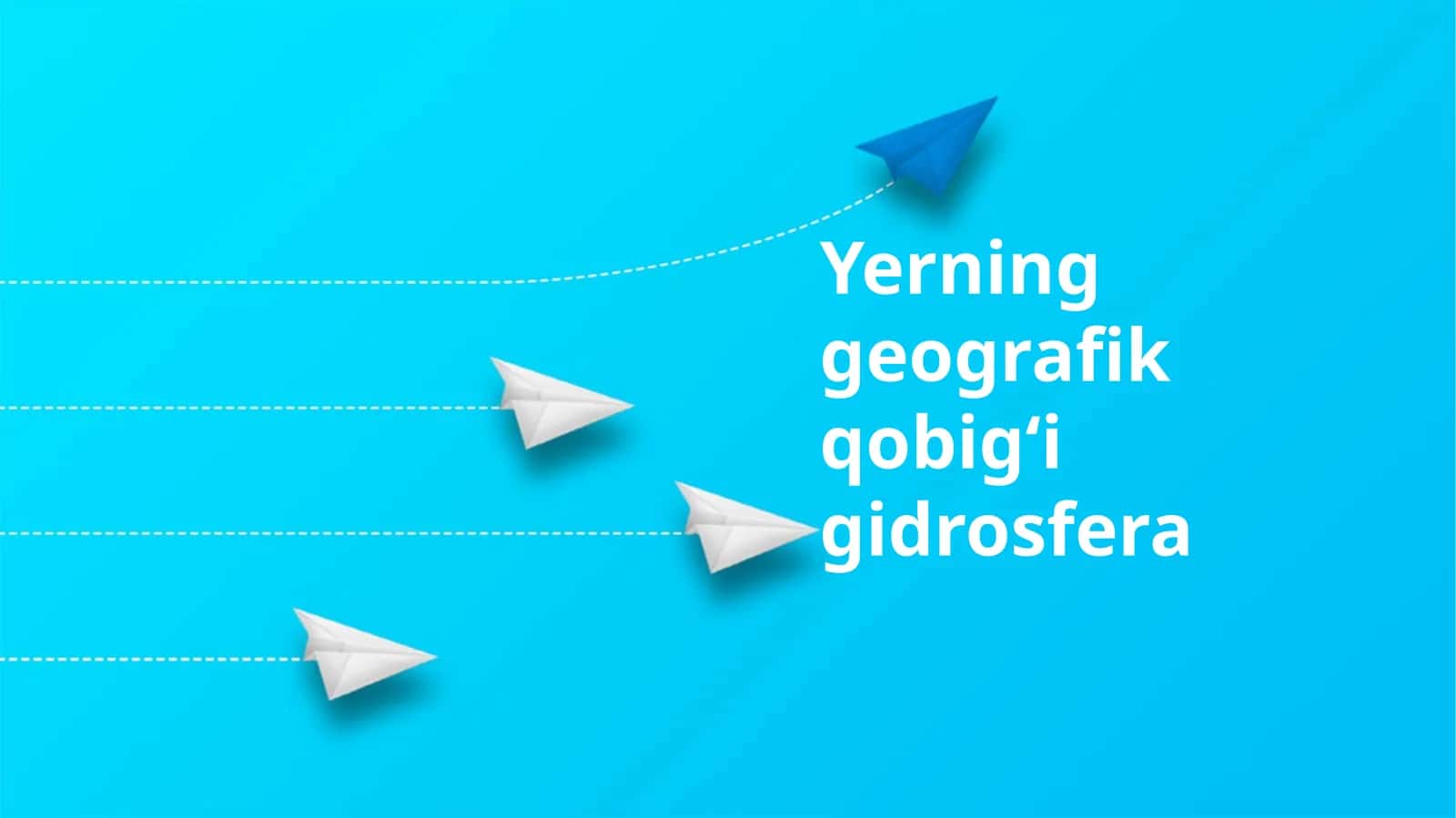 Yerning geografik qobigʻi gidrosfera