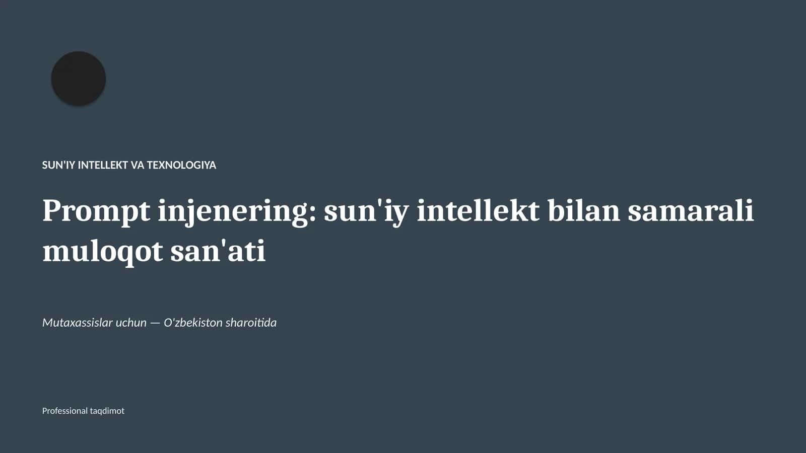 Prompt injenering: sun'iy intellekt bilan samarali muloqot san'ati