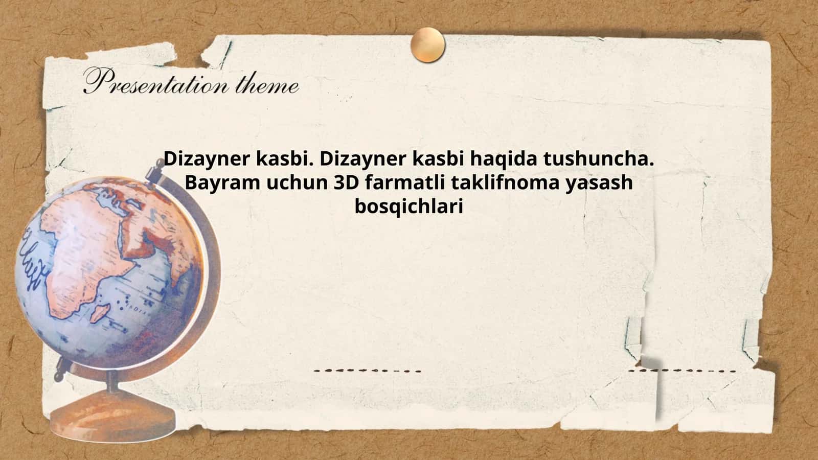 Dizayner kasbi. Dizayner kasbi haqida tushuncha. Bayram uchun 3D farmatli taklifnoma yasash bosqichlari