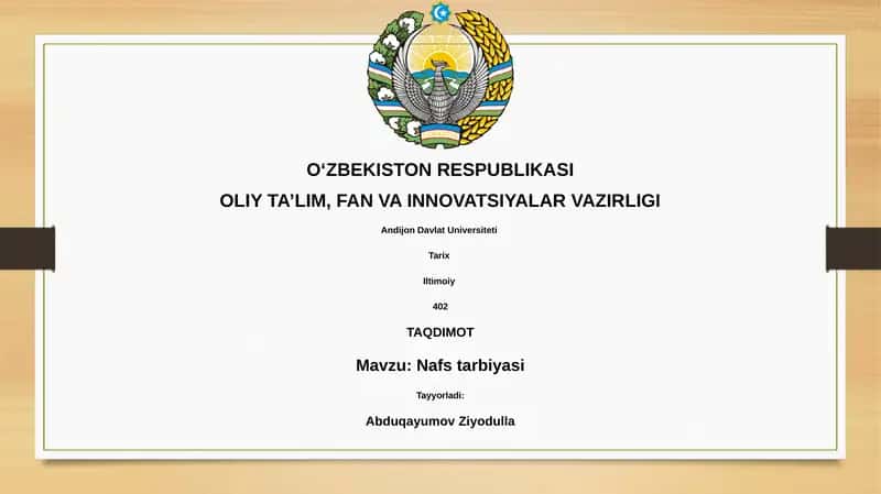 Nafs tarbiyasi
