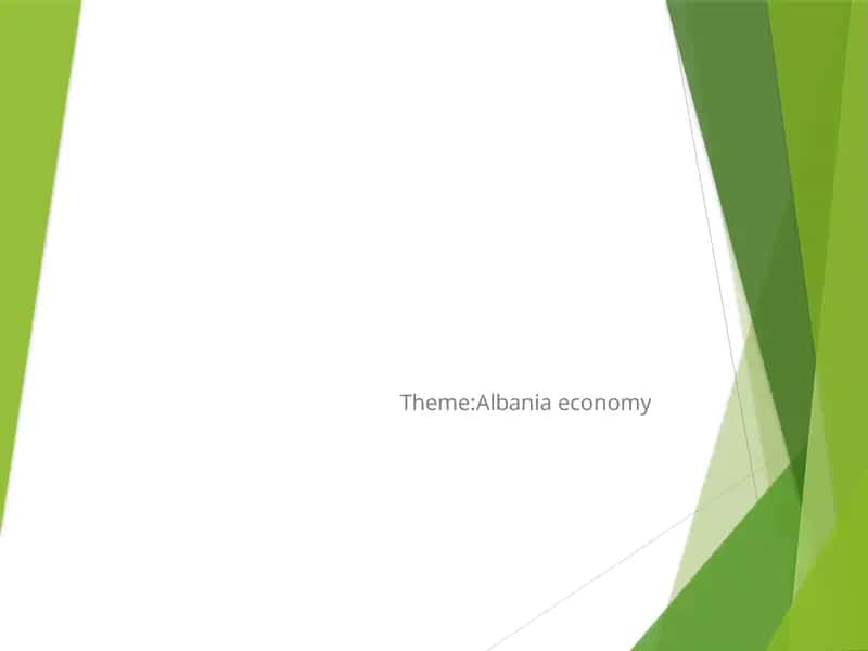Albania economy