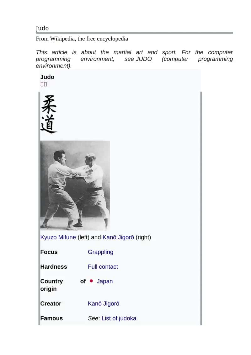 Judo