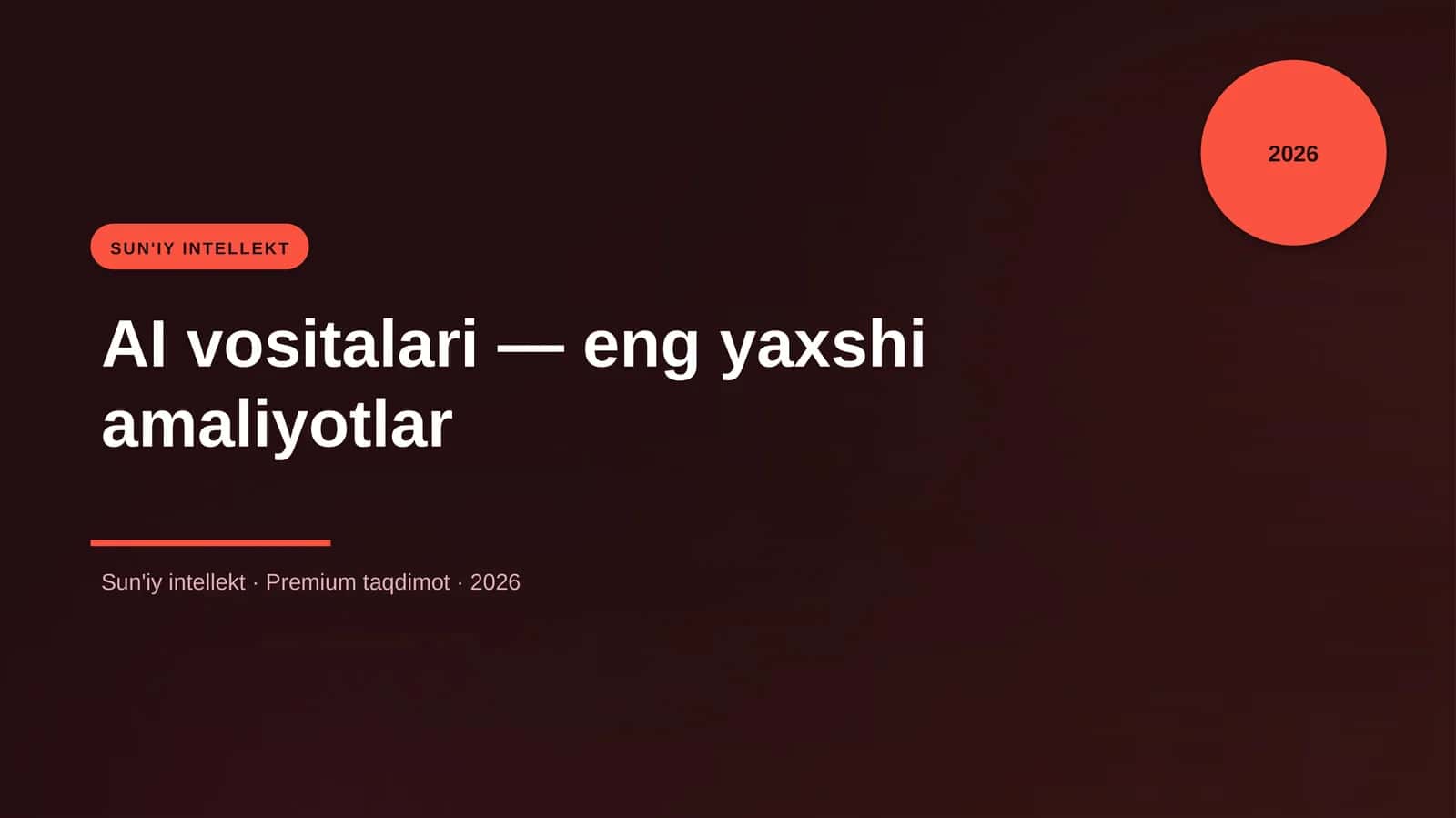 AI vositalari — eng yaxshi amaliyotlar
