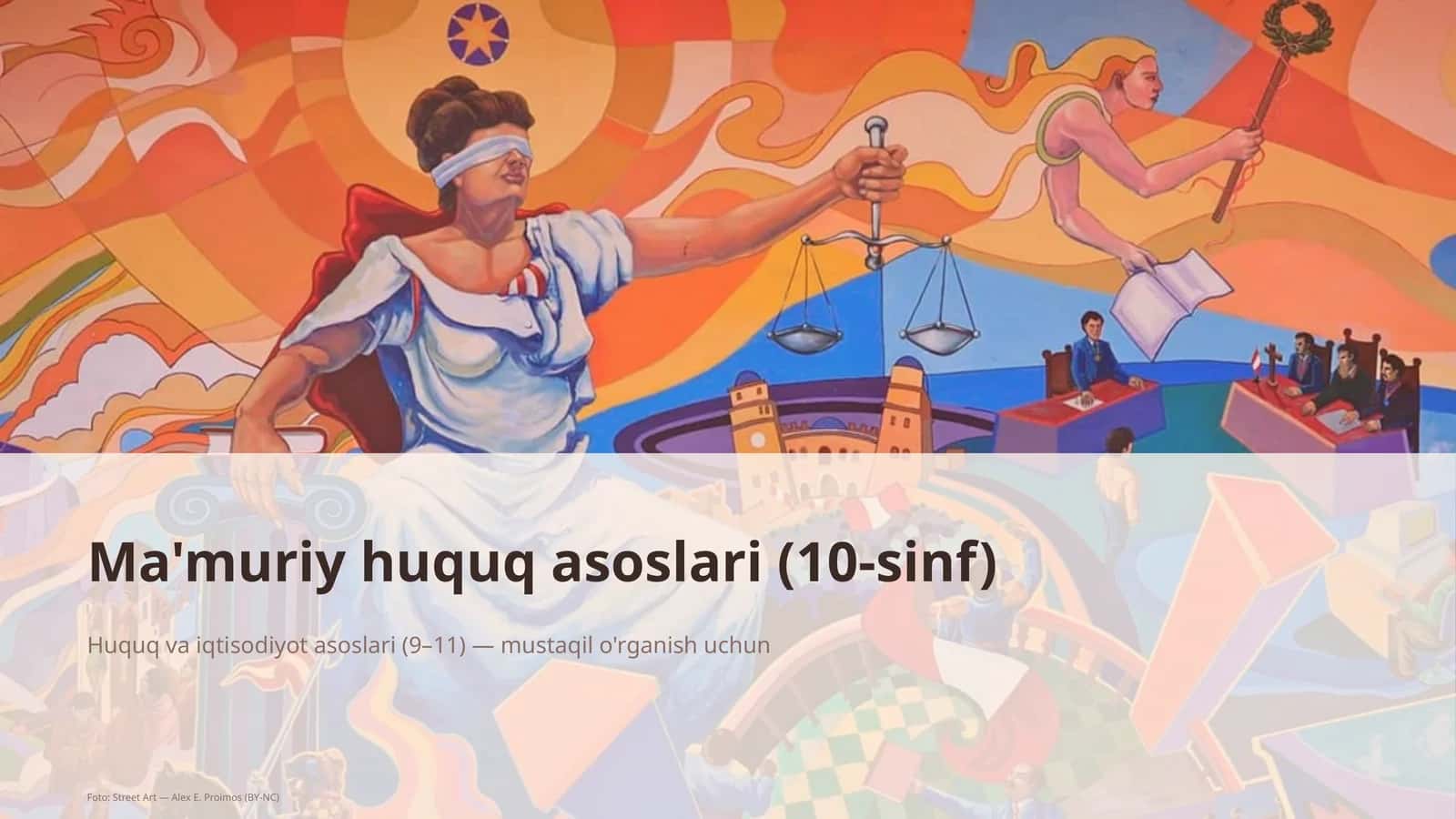 Huquq va iqtisodiyot asoslari (9–11)