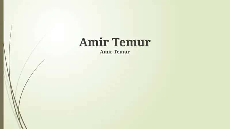 Amir Temur