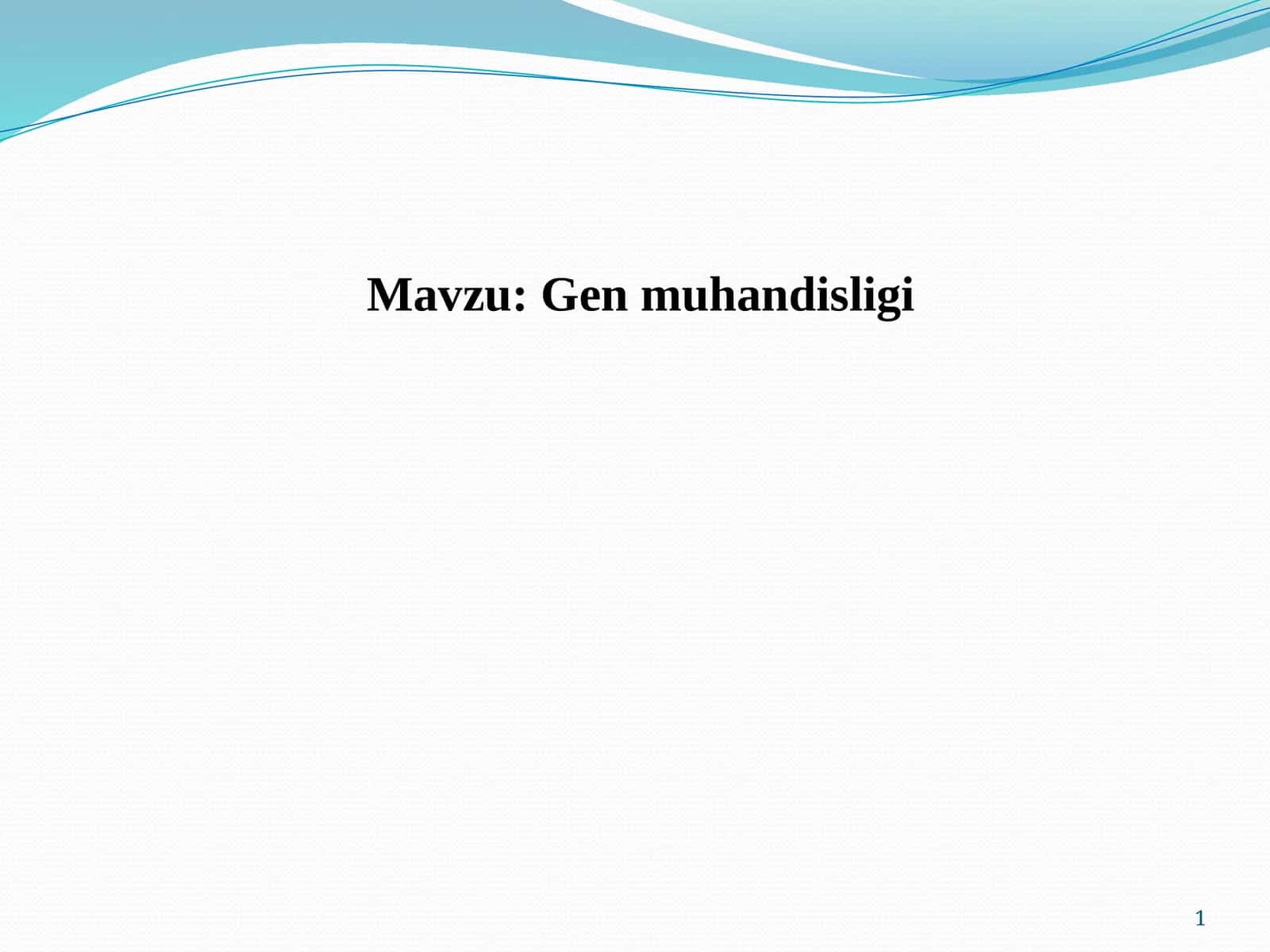 Gen muhandisligi
