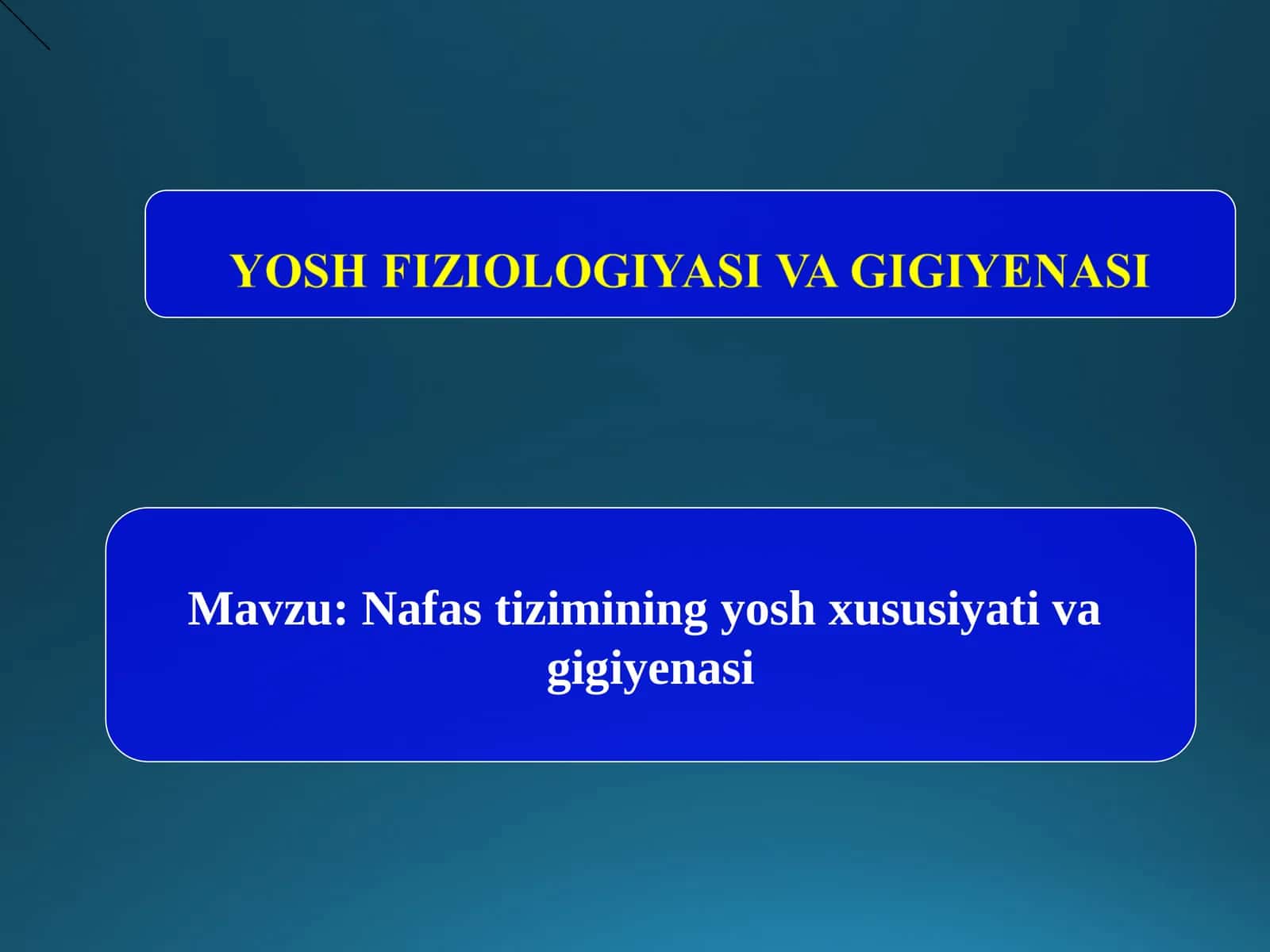 Nafas tizimi