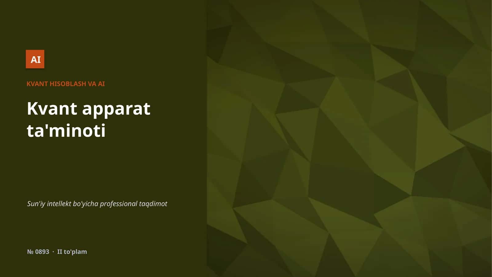 KVANT HISOBLASH VA AI