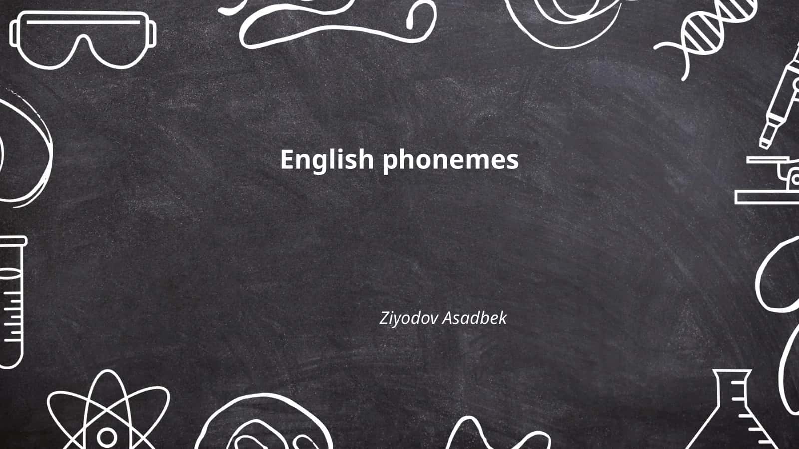 English phonemes