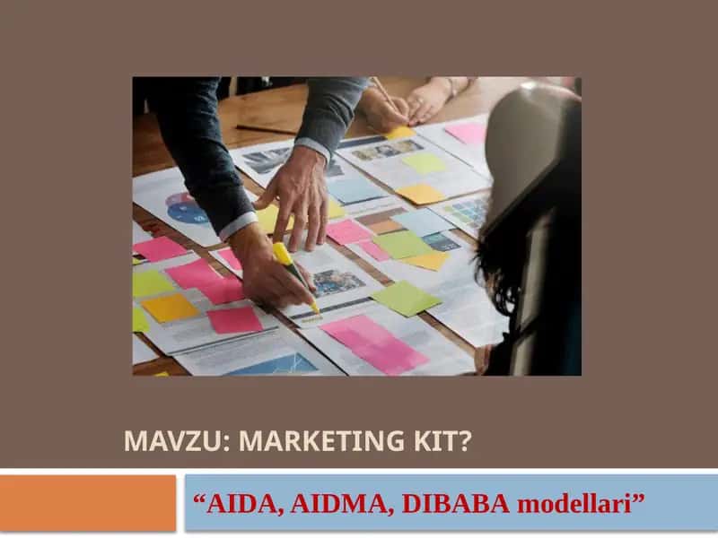 MARKETING KIT? “AIDA, AIDMA, DIBABAmodellari”