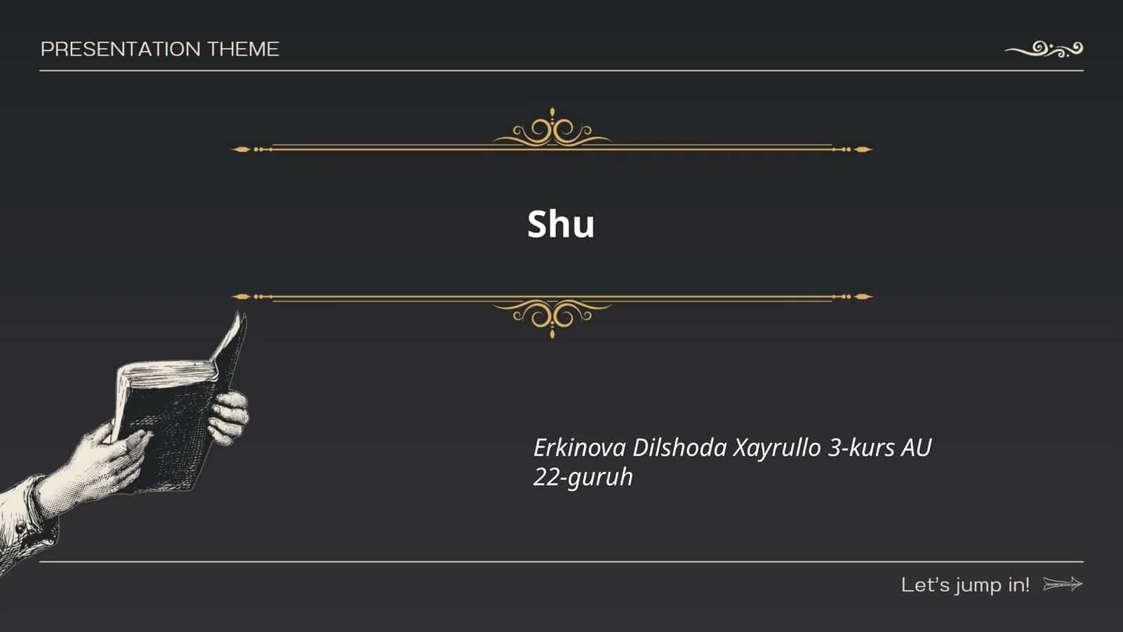 Shu so'zi ma'nosi
