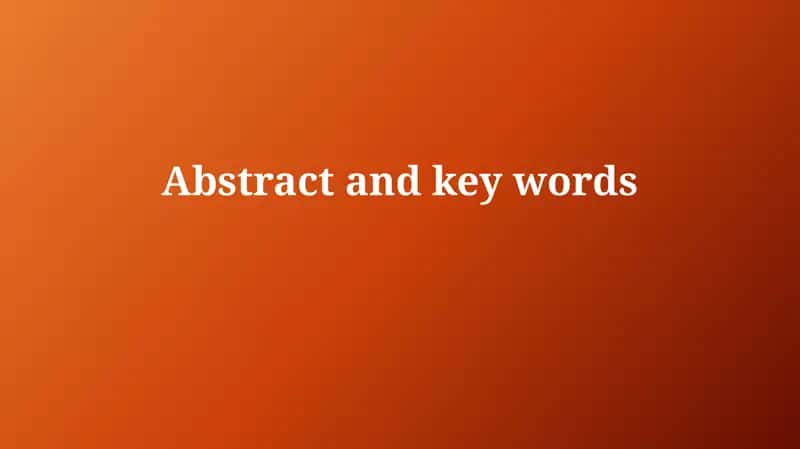 Abstract Writing Techniques in Scientific Papers